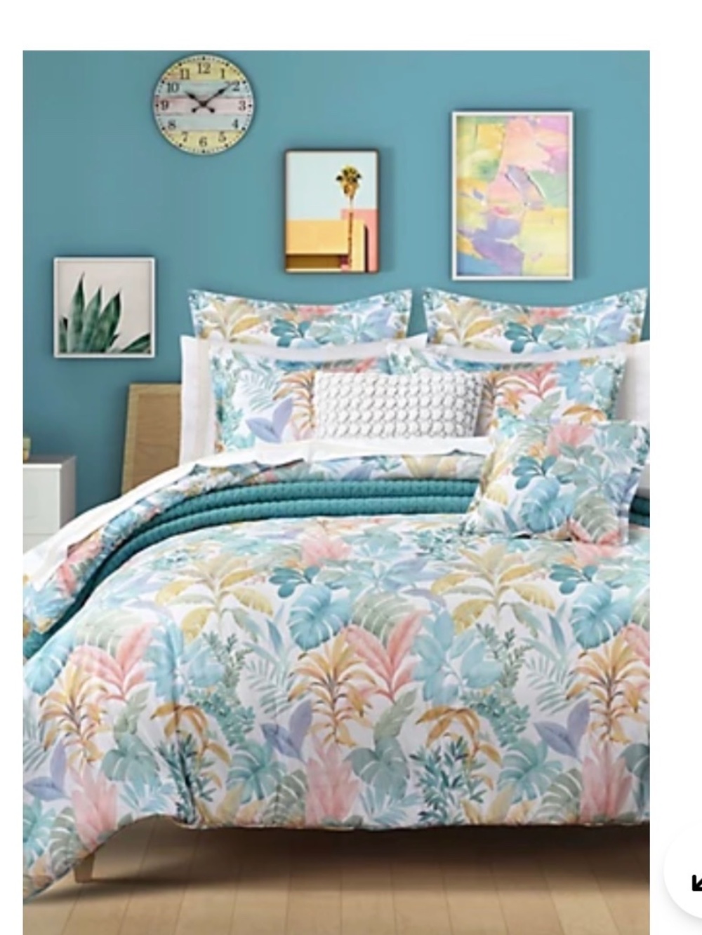 J BY J QUEEN NEW YORK BAHAMA 3 PIECE COMFORTER SET IN FULL-QUEEN